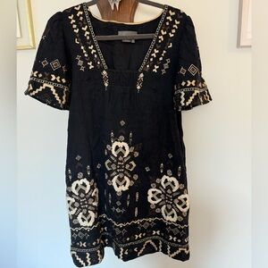 Anthropologie Embroidered Tunic Dress